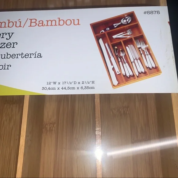 Lipper Bamboo Wood Deep Flatware Organizer - Picture 6 of 8